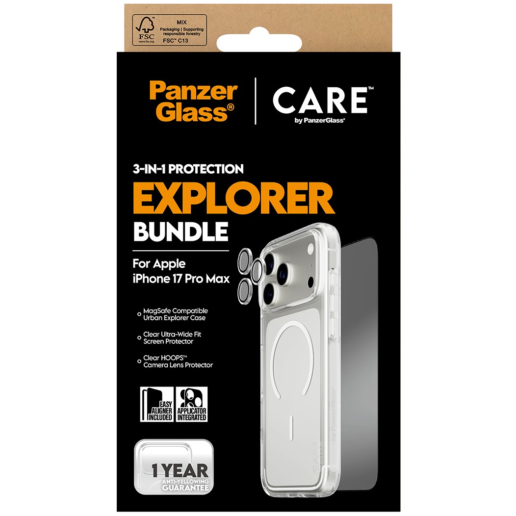 Set dodataka PANZER GLASS CARE 3-in-1 Flagship Explorer Bundle iPhone 17 Pro Max-2