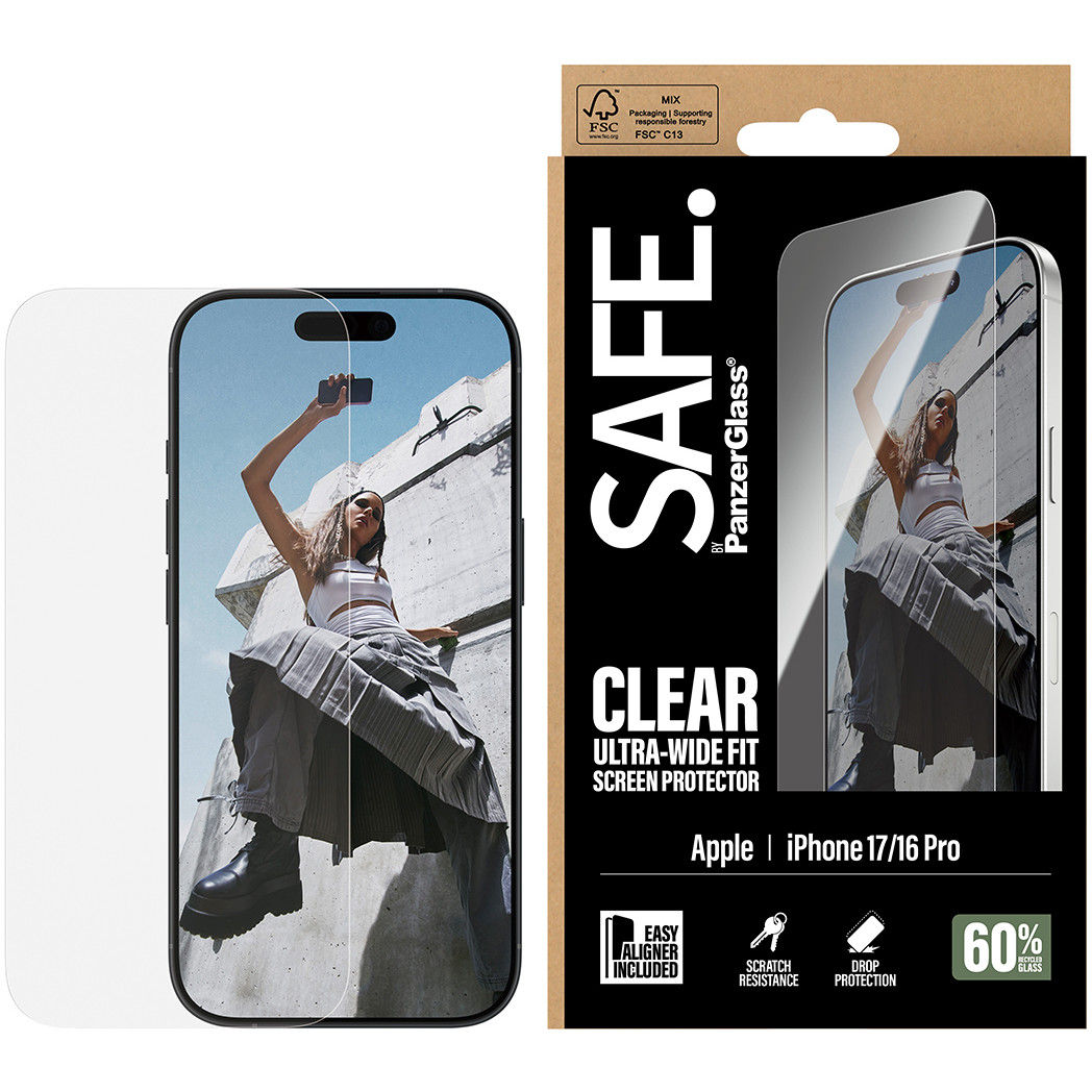Zaštitno staklo PANZER GLASS SAFE Schutzglas iPhone 17/16 Pro/UWF-1