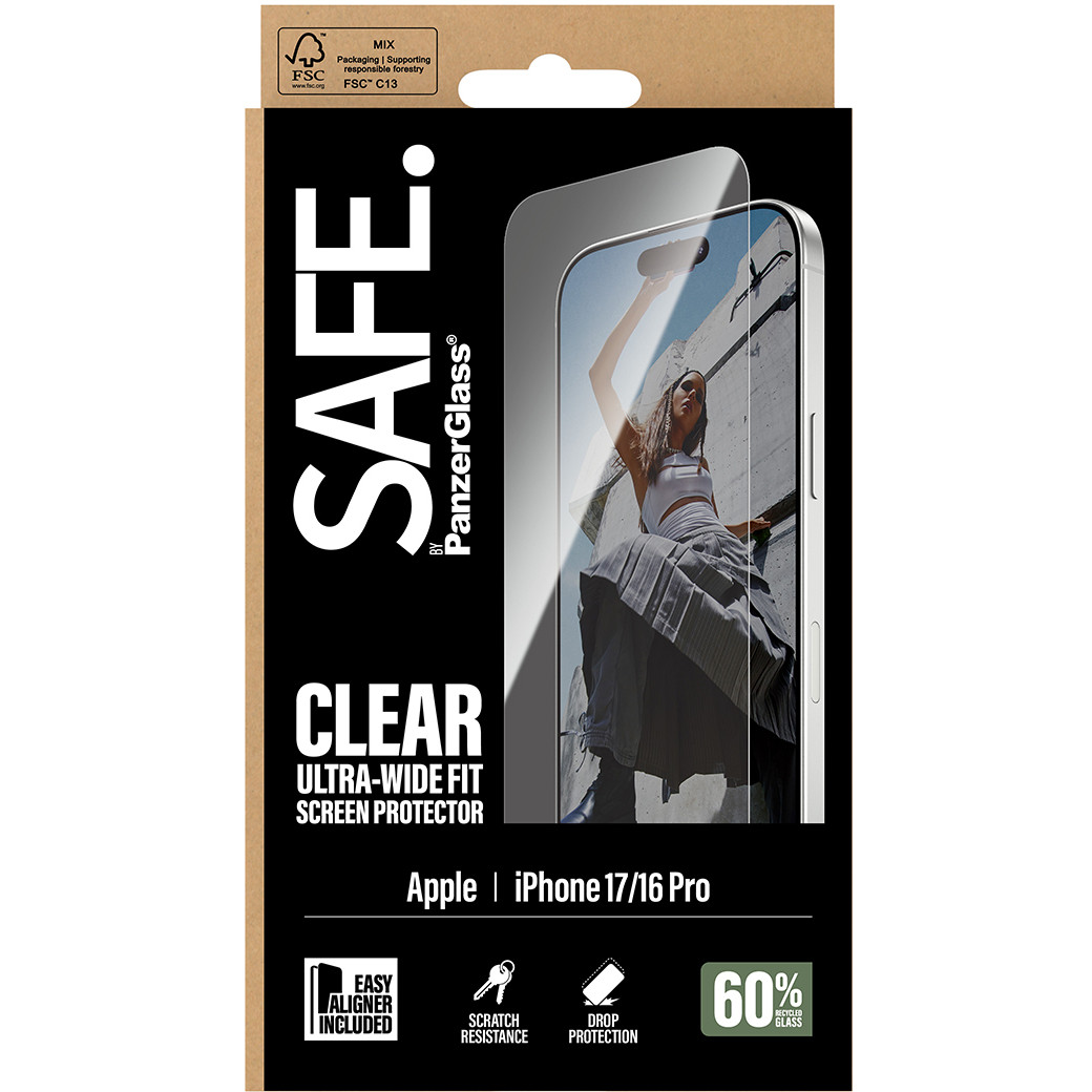 Zaštitno staklo PANZER GLASS SAFE Schutzglas iPhone 17/16 Pro/UWF-2