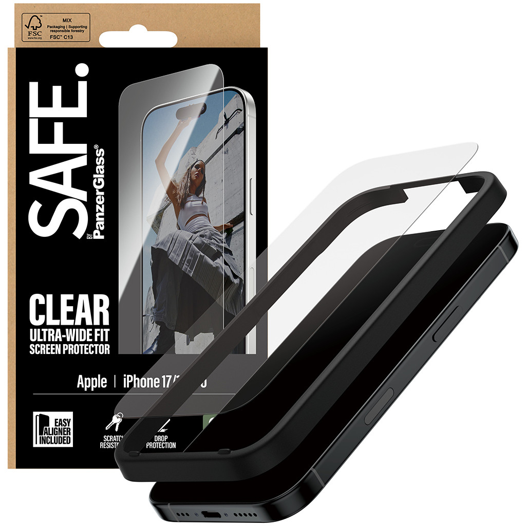 Zaštitno staklo PANZER GLASS SAFE Schutzglas iPhone 17/16 Pro/UWF-4