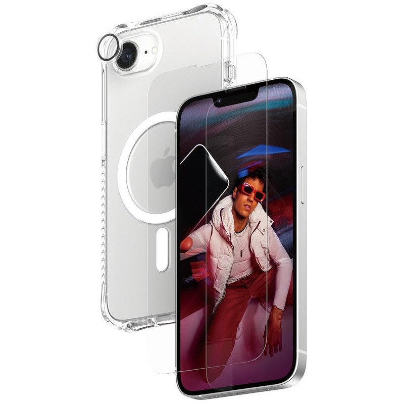 3u1 Zaštitni set PANZERGLASS za iPhone 15 Pro Max (Zaštitno staklo + Zaštita za kameru + Maska)-0