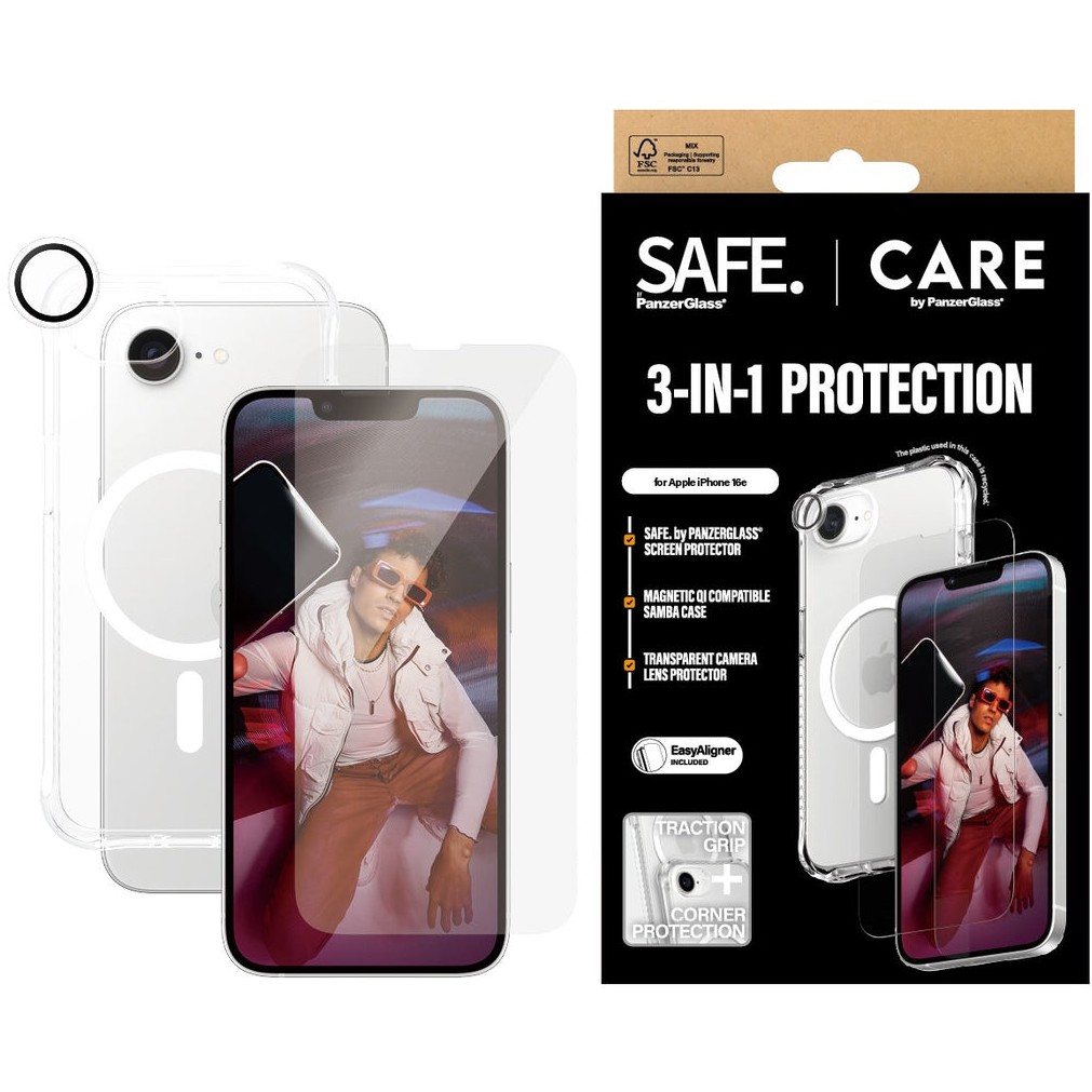 3u1 Zaštitni set PANZERGLASS za iPhone 15 Pro Max (Zaštitno staklo + Zaštita za kameru + Maska)-1