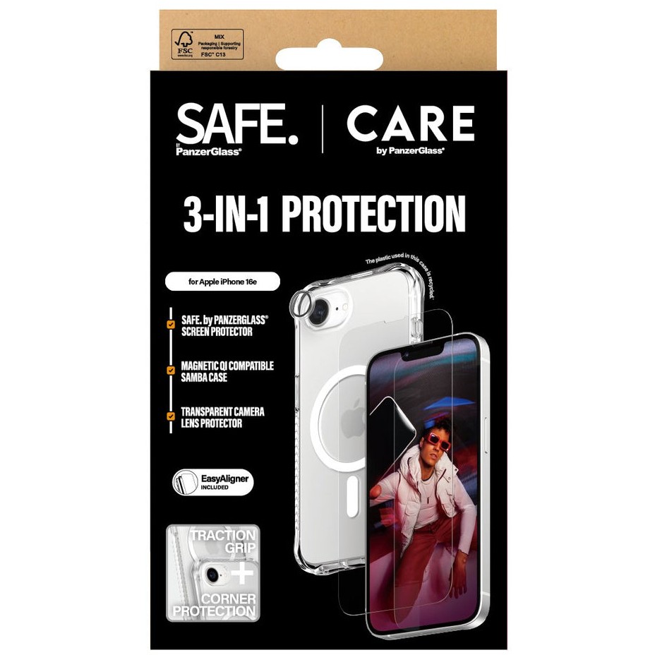 3u1 Zaštitni set PANZERGLASS za iPhone 15 Pro Max (Zaštitno staklo + Zaštita za kameru + Maska)-2
