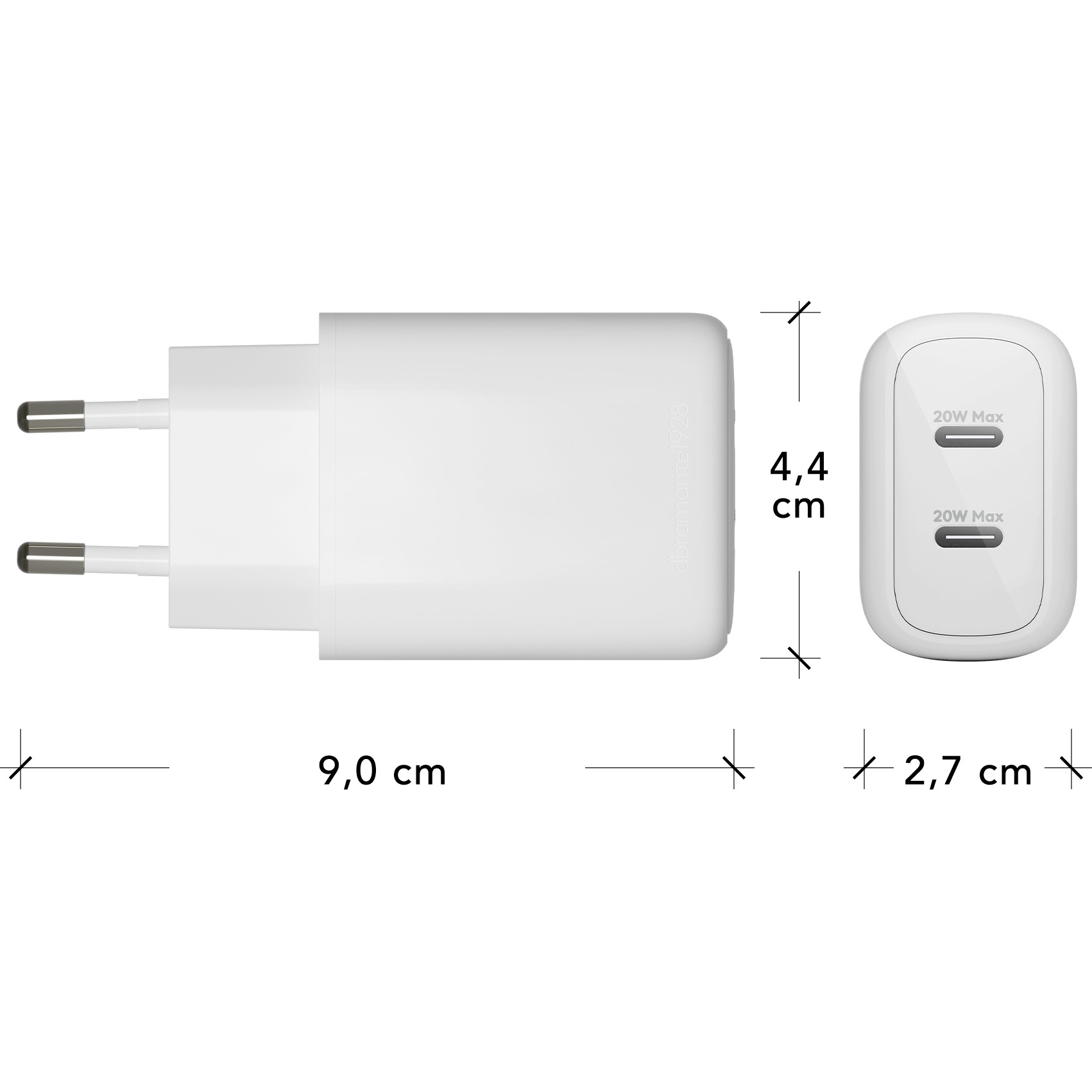 Punjač dbramante RE-CHARGE EU WALL punjač 2-4