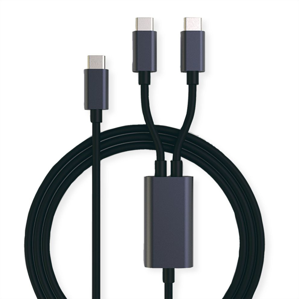 Kabel ROLINE USB-C SPLIT-LADEKABEL 1 8M