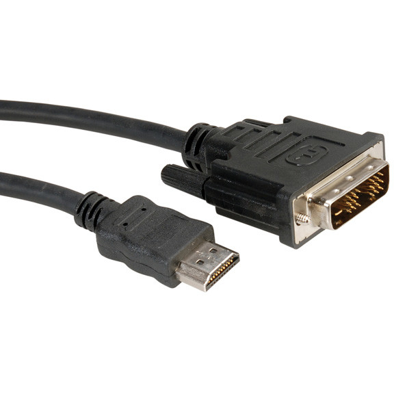 Kabel ROLINE DVI KABEL DVI-HDMI 10M-0