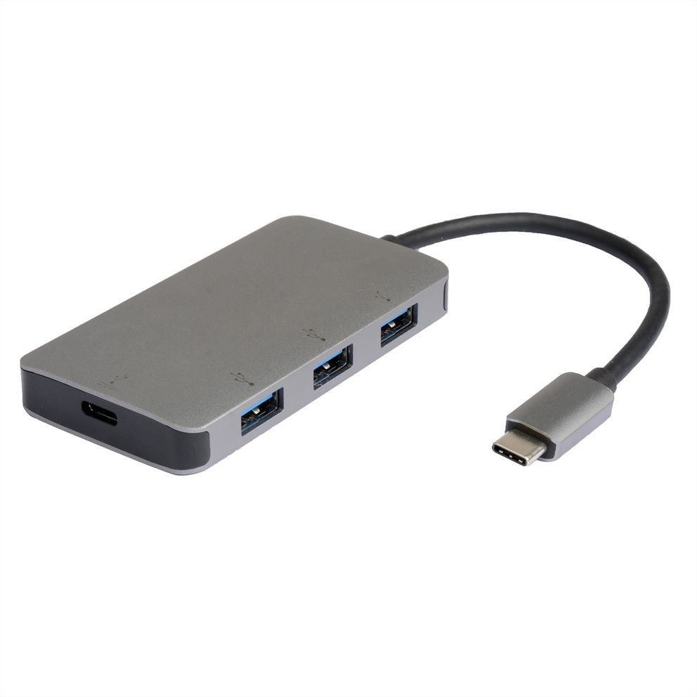 USB HUB ROLINE USB3.2 GEN1 3X TYPC-KABEL-0
