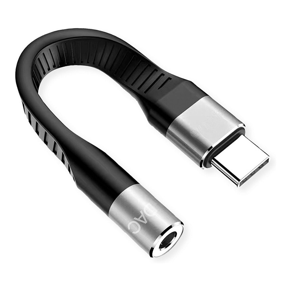 ROLINE USB-C na 3.5mm audio adapter s DAC-om (12.03.3151, fleksibilni kabel)-0