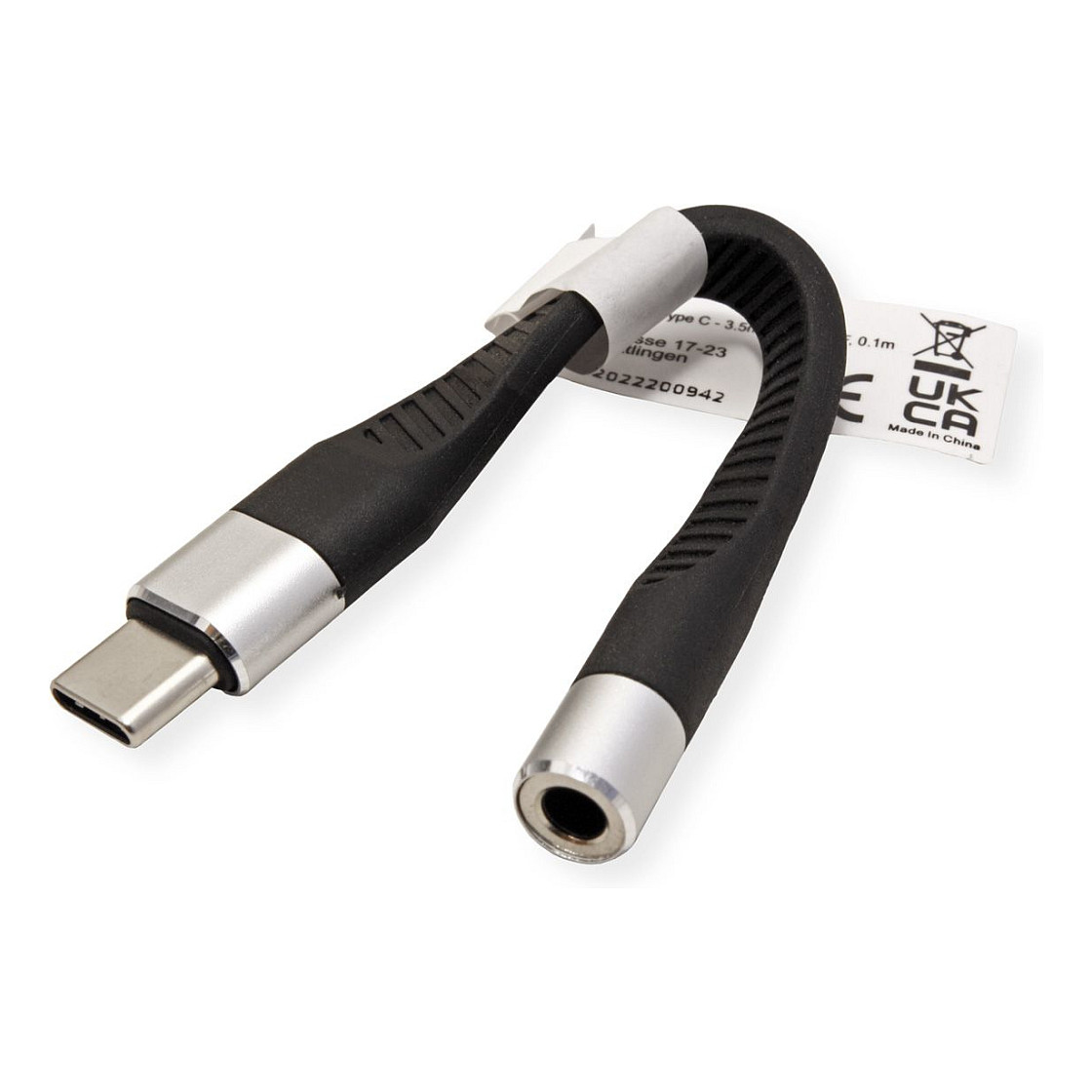 ROLINE USB-C na 3.5mm audio adapter s DAC-om (12.03.3151, fleksibilni kabel)-1