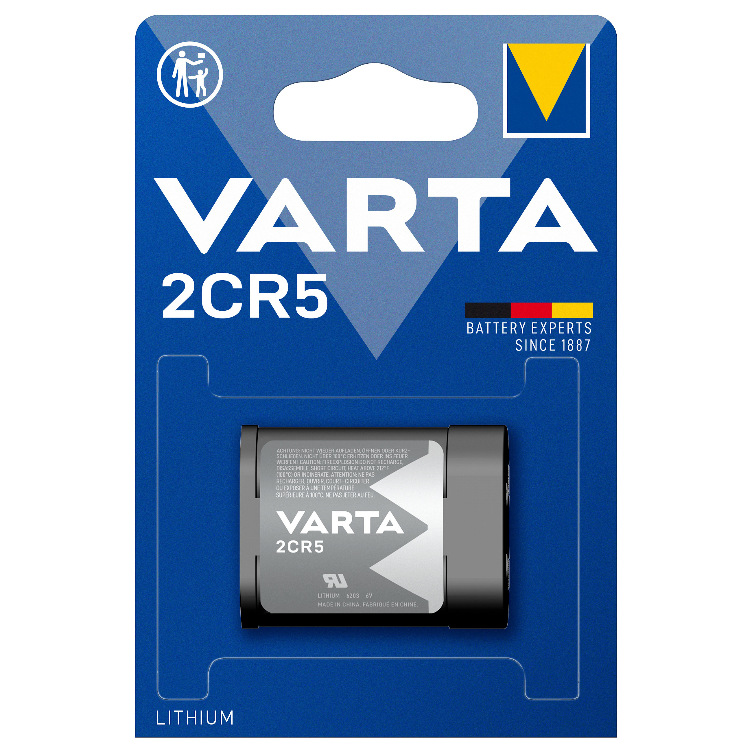 Baterija Foto VARTA Batterie Photo 2CR5 6V-1