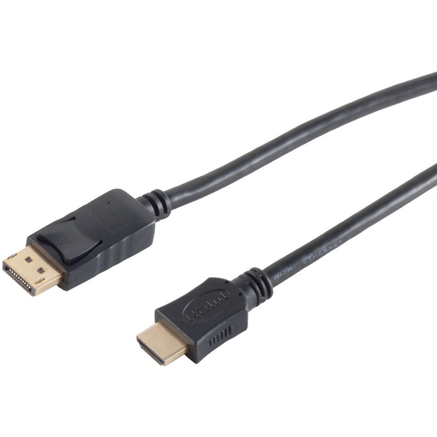 Adapter kabel DisplayPort 1.2 > HDMI 3m 4K crna boja-0