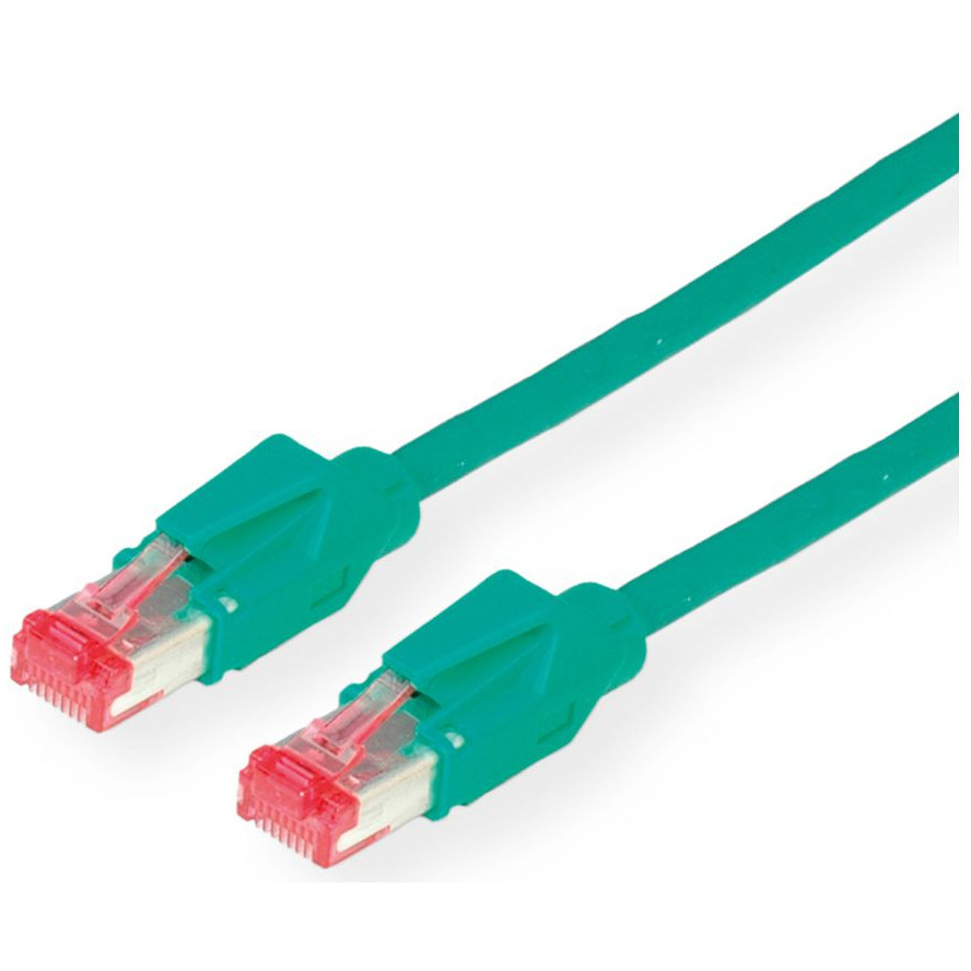 Kabel RAZNO DTWYLER Patchkabel Cat.6 (Class E) S/FTP, CU 7702 flex LSOH, Hirose TM21, grn, 5 m