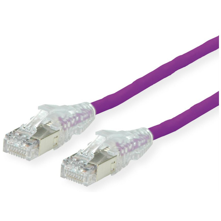 Kabel RAZNO DTWYLER Patchkabel Cat.6A (Class EA) S/FTP, CU 7702 flex LSOH, AMP v2, violett, 5 m-0