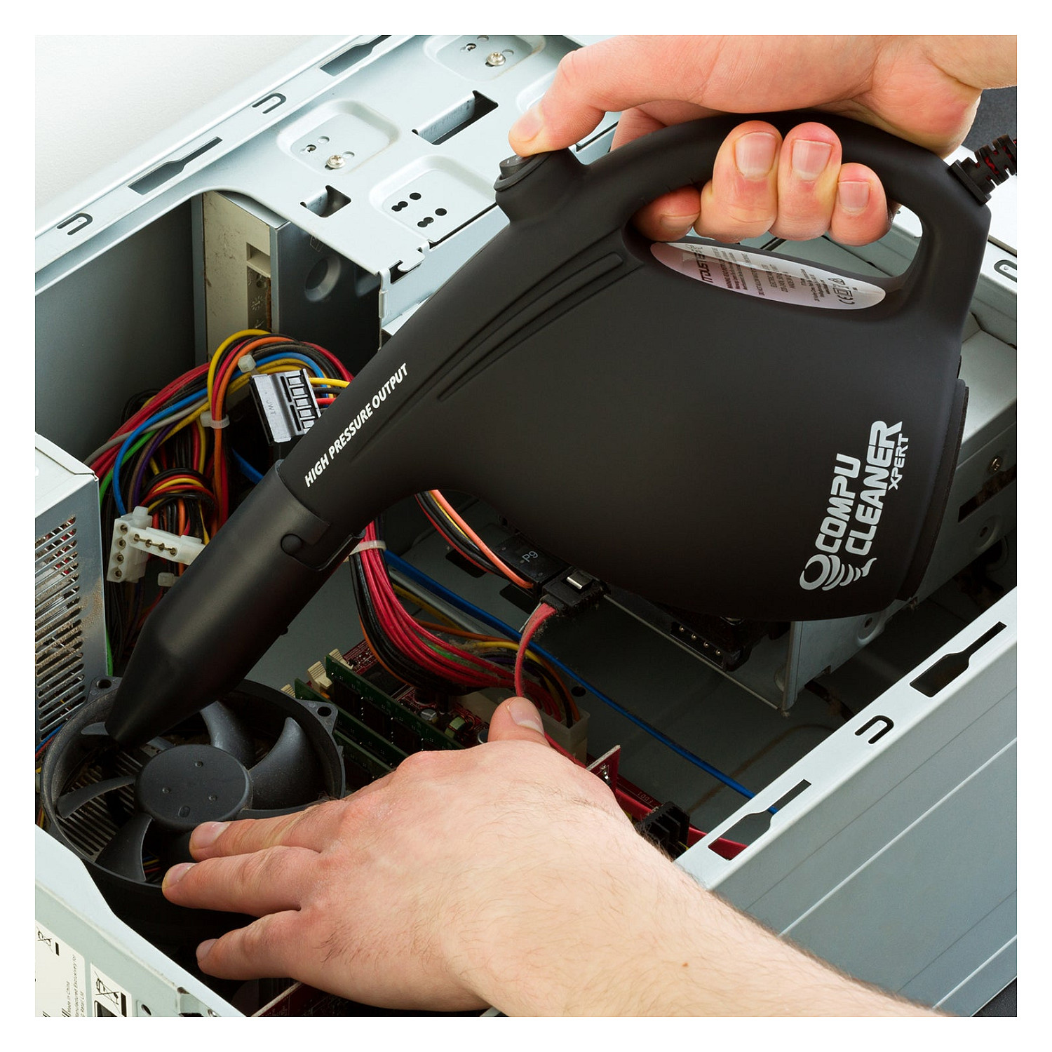 Električno puhalo za prašinu IT DUSTERS CompuCleaner Xpert (550 W, 2 brzine, crna boja)-3