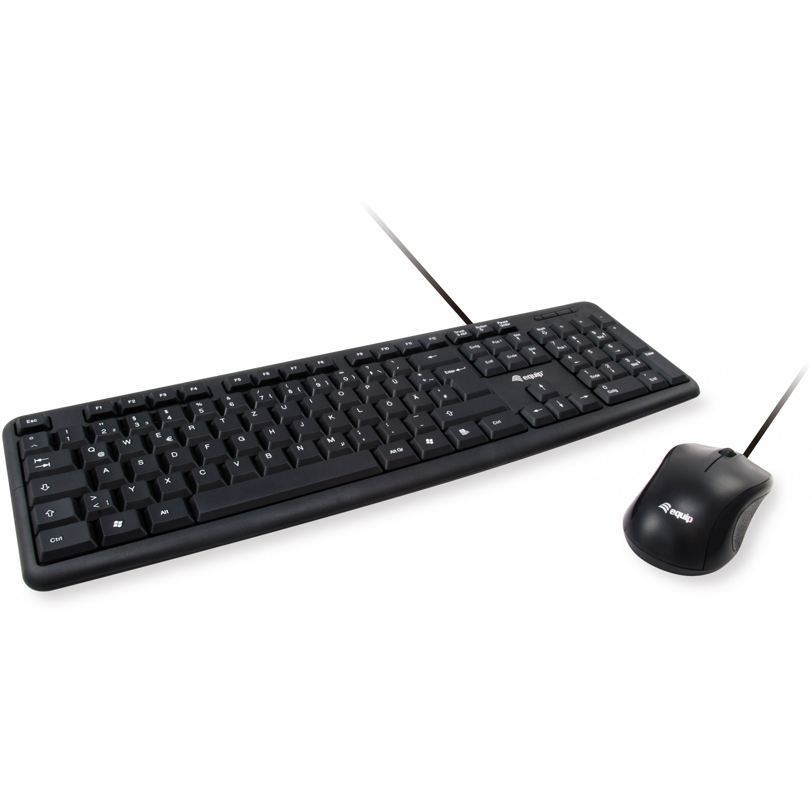 Tipkovnica i miš EQUIP 245201 Wired Keyboard and Mouse Combo, ES layout (QWERTY) – internacionalna non HR tipkovnica-0