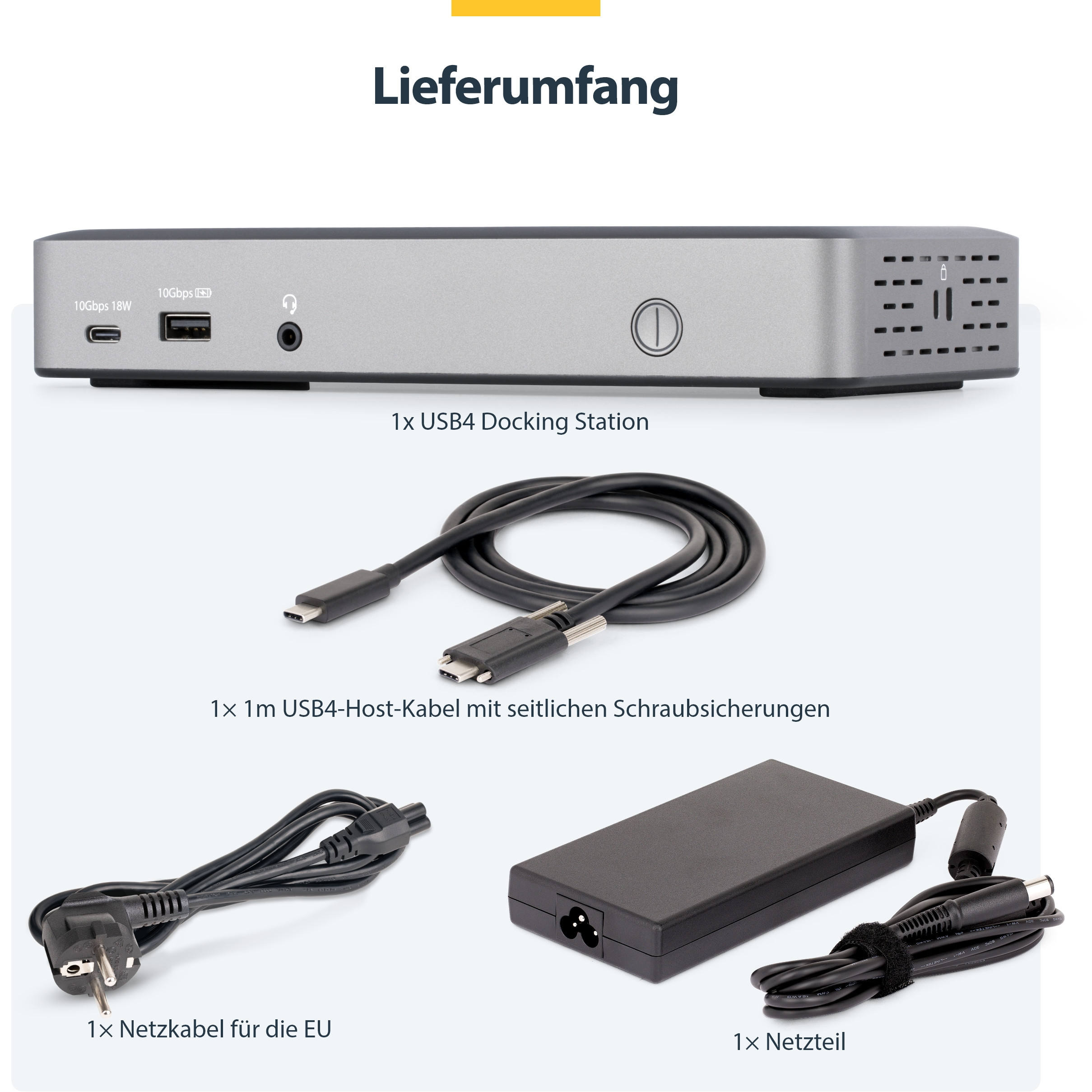 Docking stanica StarTech 3X MONITOR USB4 DOCK 100W PD-7