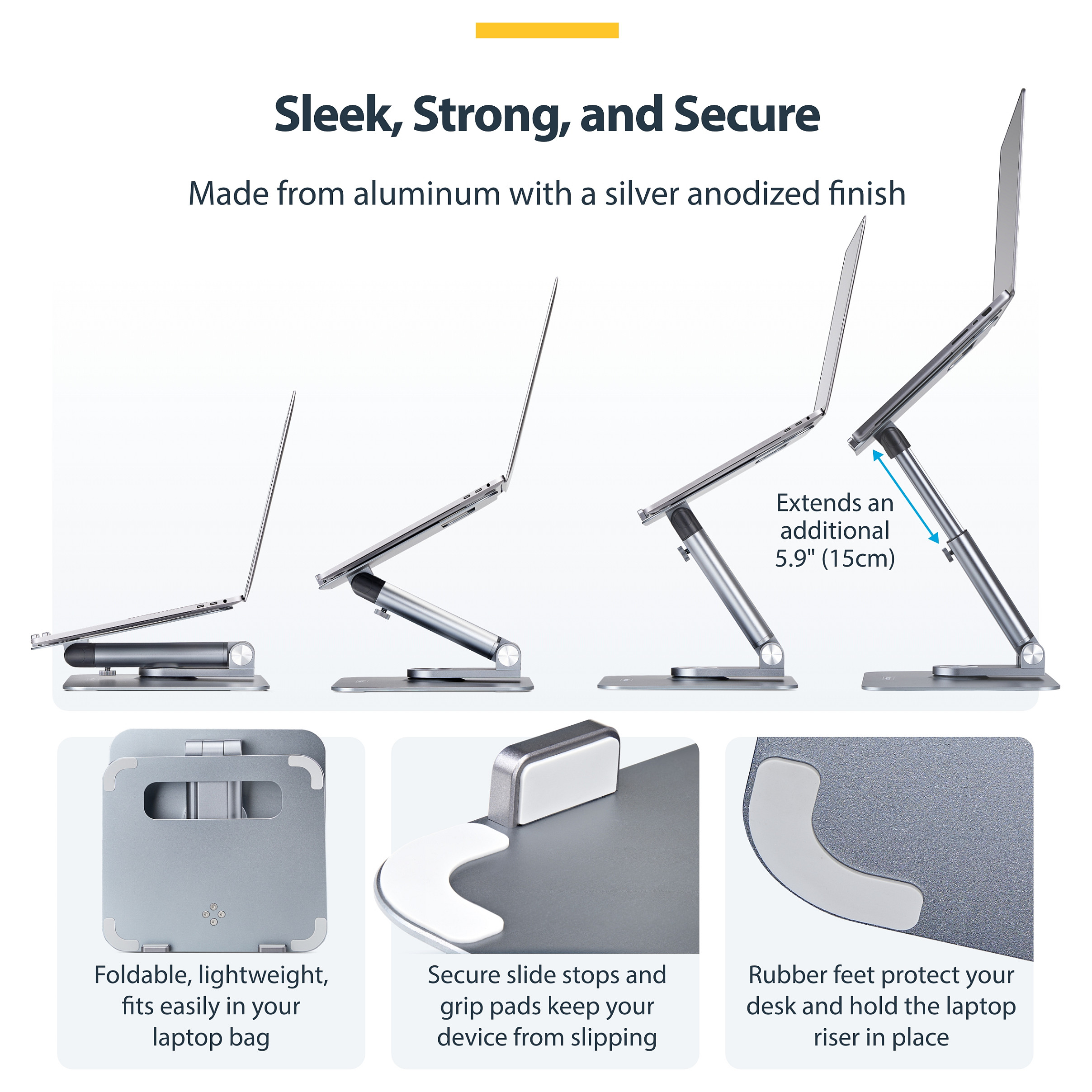 Stalak za laptop STARTECH D TELESCOPIC LAPTOP STAND/RISER-9