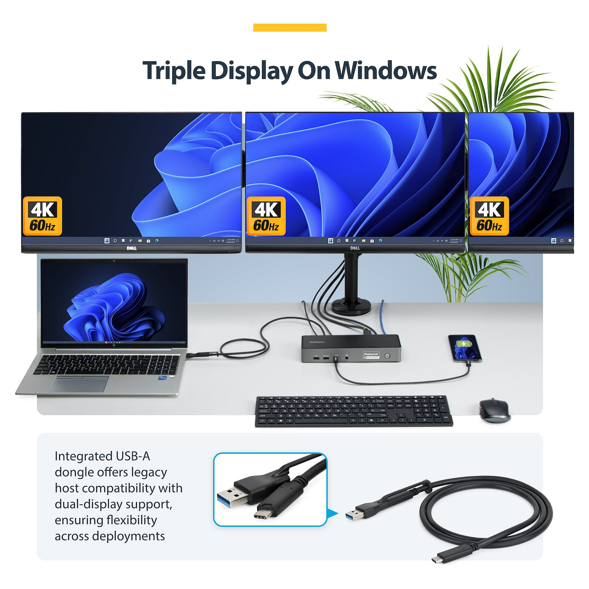 Docking Station STARTECH D StarTech 3X MONITOR-3
