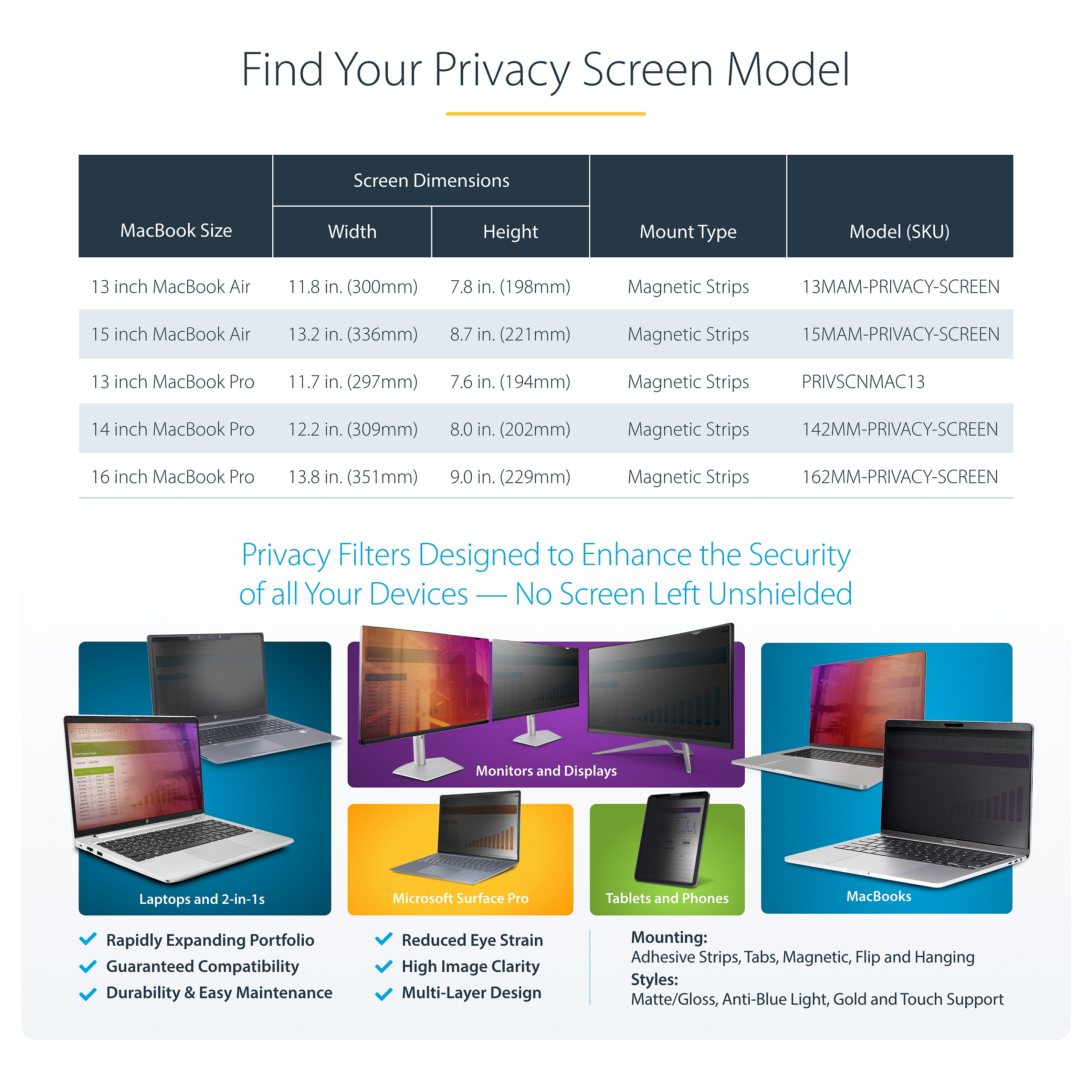 Zaštita ekrana StarTech 13IN MACBOOK PRIVACY SCREEN-8