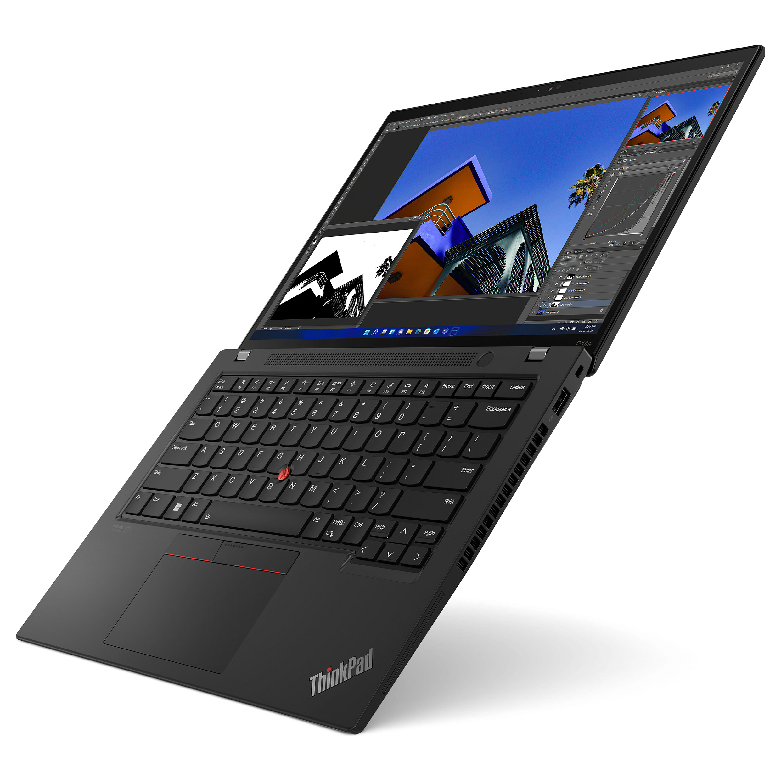Laptop LENOVO ThinkPad P14s G4 (16" 2,8K OLED, i5-1340P, 16GB RAM, 512GB SSD, Windows 11 Pro) – internacionalna non HR tipkovnica-7