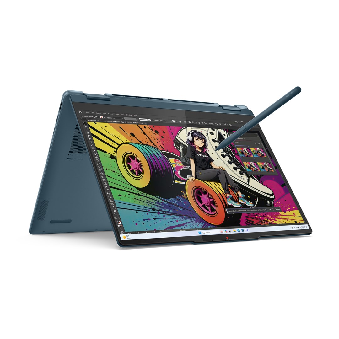 Laptop LENOVO Yoga 7 2-in-1 14AKP10 (14" Touchscreen, WUXGA, AMD Ryzen 5 3400U, 16 GB RAM, 512 GB SSD, Windows 11, Teal) – internacionalna non HR tipkovnica-8