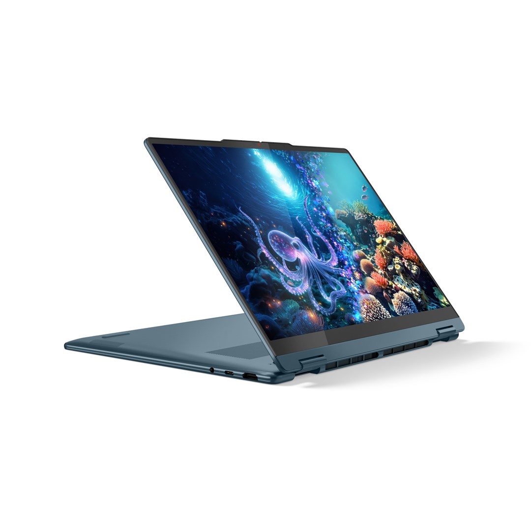 Laptop LENOVO Yoga 7 2-in-1 14AKP10 (14" Touchscreen, WUXGA, AMD Ryzen 5 3400U, 16 GB RAM, 512 GB SSD, Windows 11, Teal) – internacionalna non HR tipkovnica-1