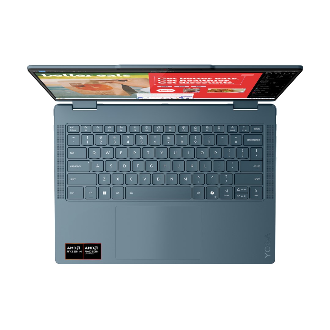 Laptop LENOVO Yoga 7 2-in-1 14AKP10 (14" Touchscreen, WUXGA, AMD Ryzen 5 3400U, 16 GB RAM, 512 GB SSD, Windows 11, Teal) – internacionalna non HR tipkovnica-6