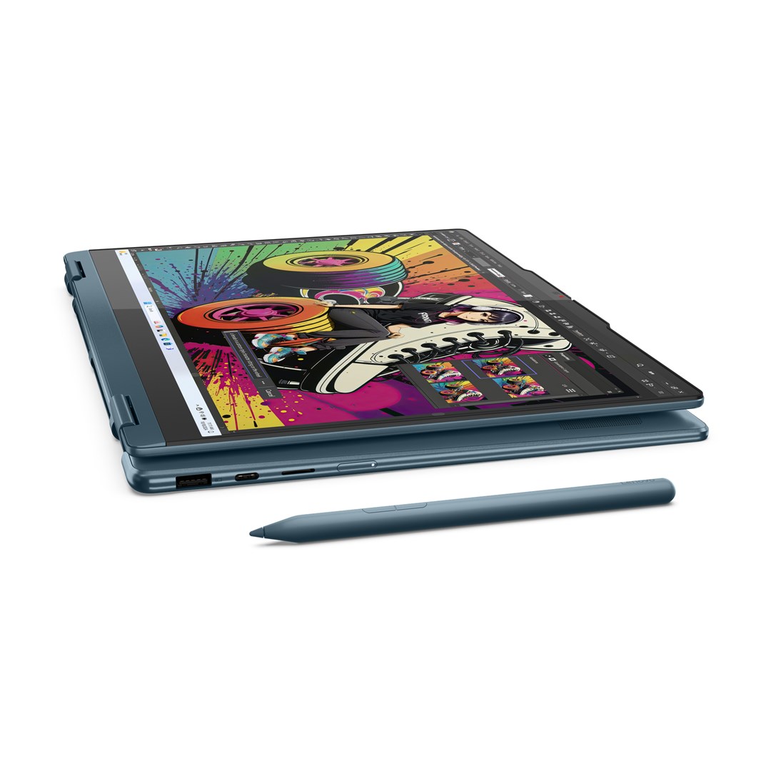 Laptop LENOVO Yoga 7 2-in-1 14AKP10 (14" Touchscreen, WUXGA, AMD Ryzen 5 3400U, 16 GB RAM, 512 GB SSD, Windows 11, Teal) – internacionalna non HR tipkovnica-9