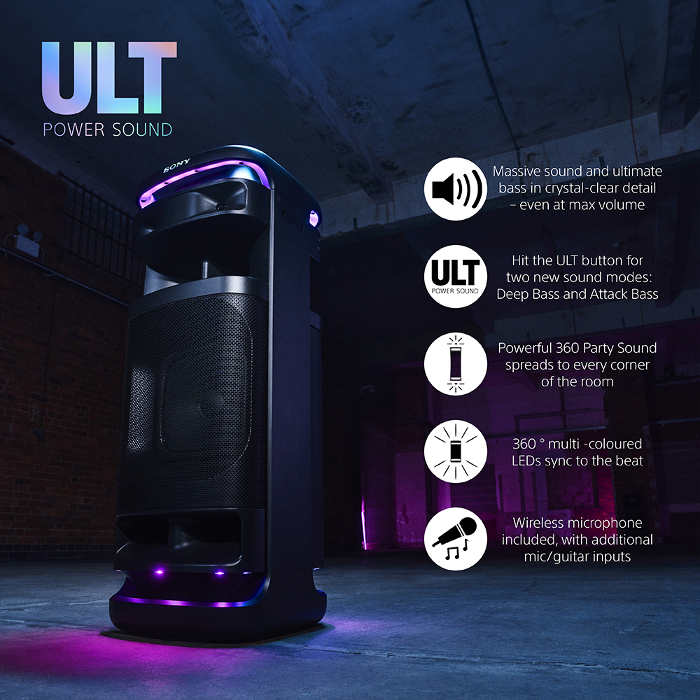 Zvučnik SONY ULT TOWER 10 Bluetooth party zvučnik crni-11