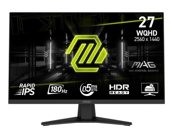 Monitor MSI MAG 274QF 27" (2560×1440, 180 Hz, 0,5 ms, HDR Ready)