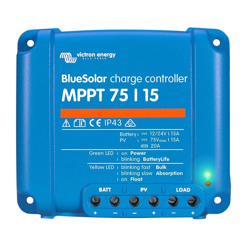 Solarni regulator punjenja VICTRON ENERGY BlueSolar MPPT 75/15 (12/24V, 15A, 75V)-1