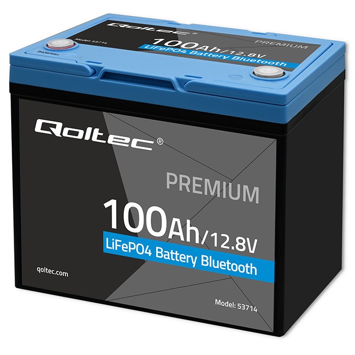 Baterija QOLTEC LiFePO4 12.8V 100Ah (Bluetooth, LCD)-5