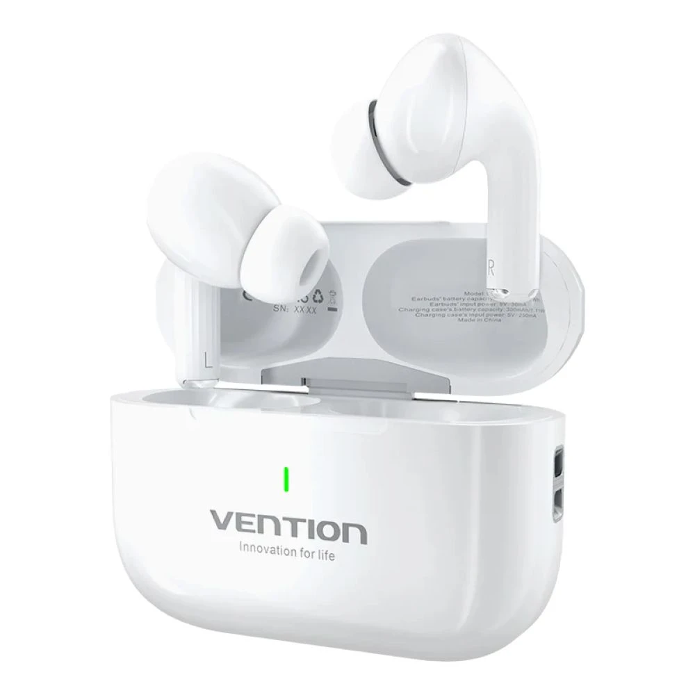 Slušalice VENTION ECHO LITE E11 Bluetooth 5.4 HiFi TWS bijele-0