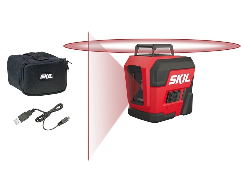 Križni laserski nivelir SKIL 1960 DA (domet 20 m, točnost ± 0,5 mm/m, samoniveliranje)-8