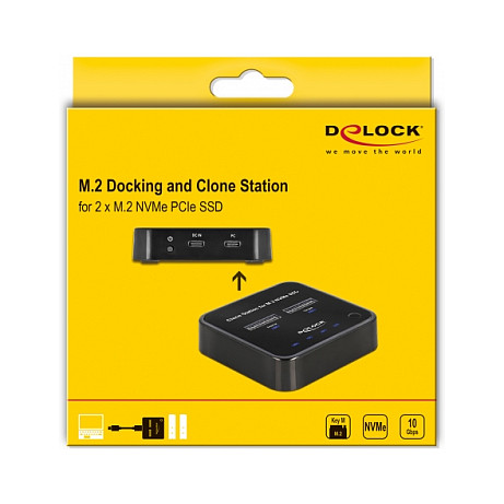 Docking stanica DELOCK M.2 (za 2 x M.2 NVMe PCIe SSD, s funkcijom kloniranja)-6