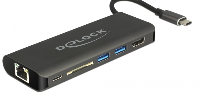 Docking stanica DELOCK 87721 (USB 3.2 Gen 1 Type-A, crna)
