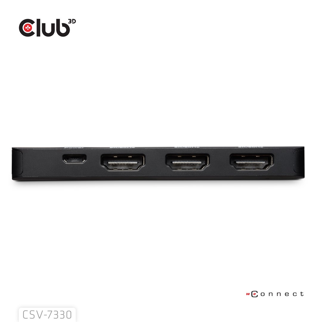 Hub CLUB 3D DisplayPort to Triple HDMI (8K60Hz)-5