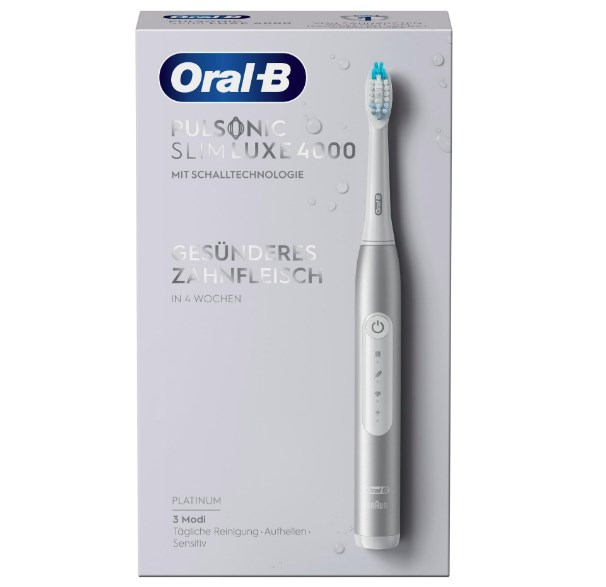 Zvučna električna četkica za zube ORAL-B Pulsonic Slim Luxe 4500 Platinum (3 načina rada, putni etui)-3