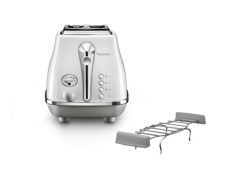 Toster DELONGHI Icona Capitals CTOC2103.W (2 utora, 900W, bijeli)-5