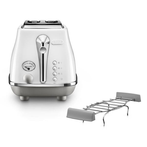 Toster DELONGHI Icona Capitals CTOC2103.W (2 utora, 900W, bijeli)-0