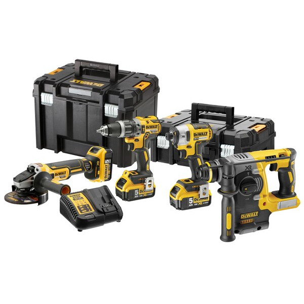 Kombinirani alatni set DEWALT DCK422P3T 18V (2x akumulatora, punjač, 4 alata)-0