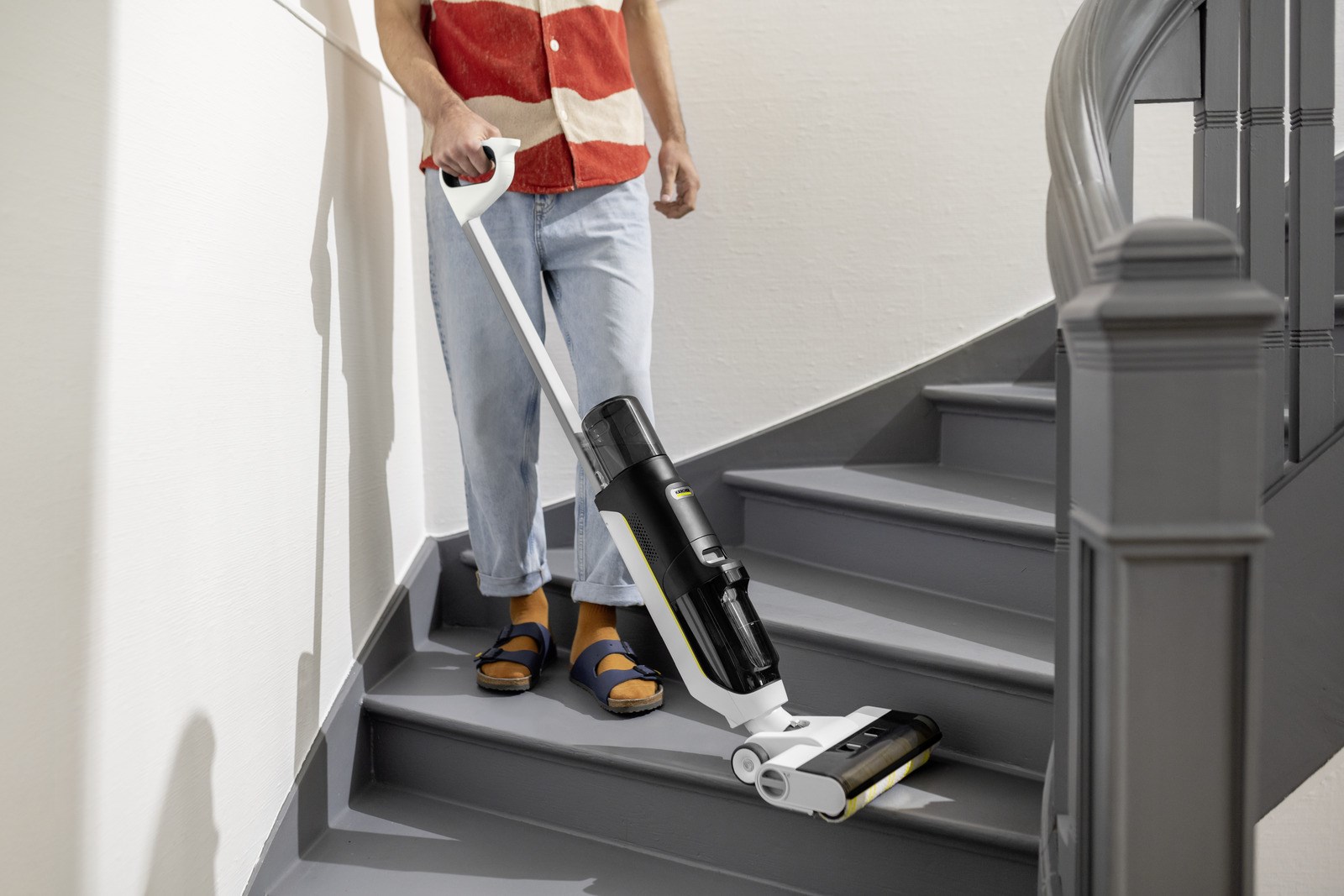 Usisavač KARCHER FCV 3 2-in-1 stick vacuum Battery Dry&wet HEPA Bagless 160 W bijeli-1