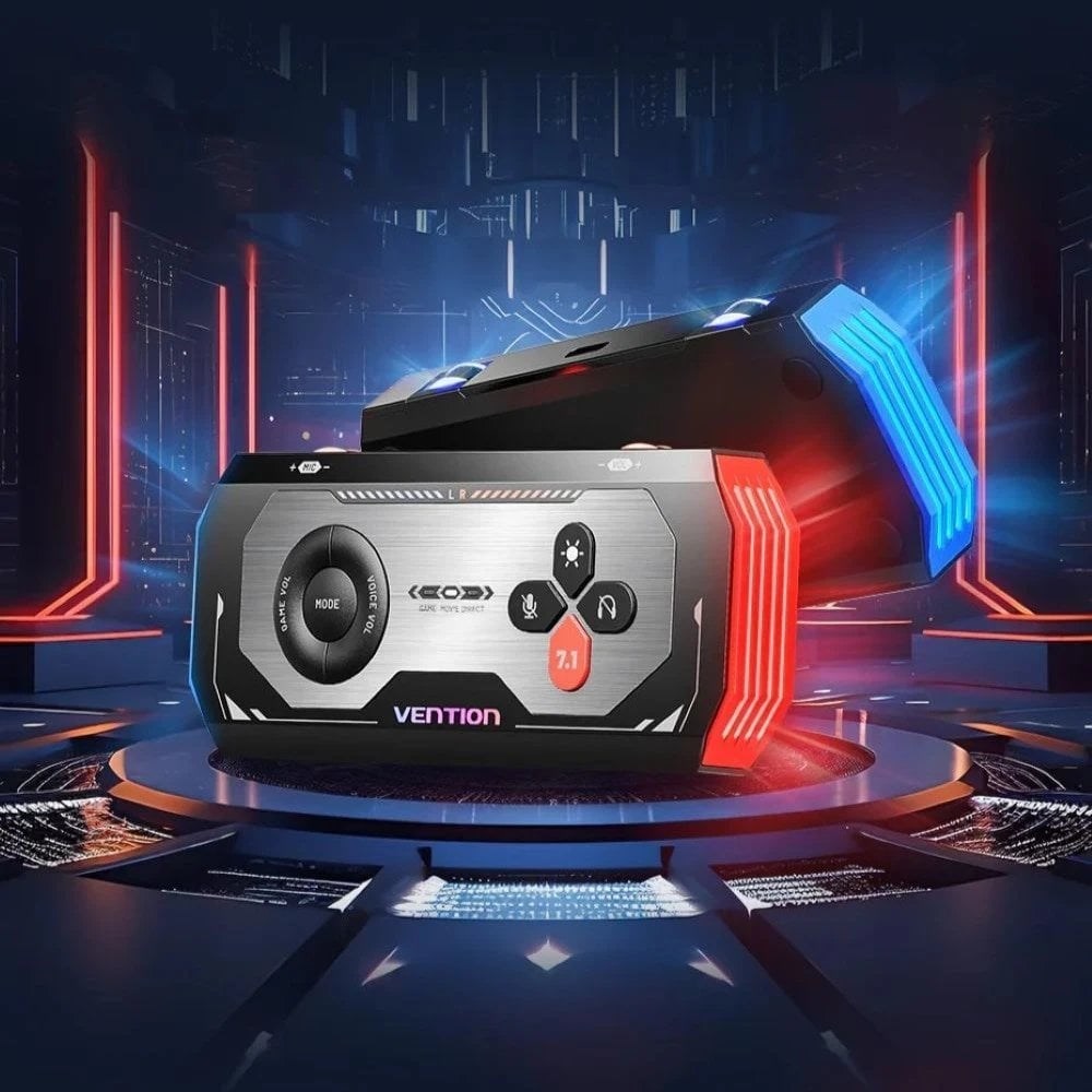 Vanjska USB zvučna kartica VENTION CVAB0 Gaming Audio Amplifier USB-C na 3x 3,5 mm-3