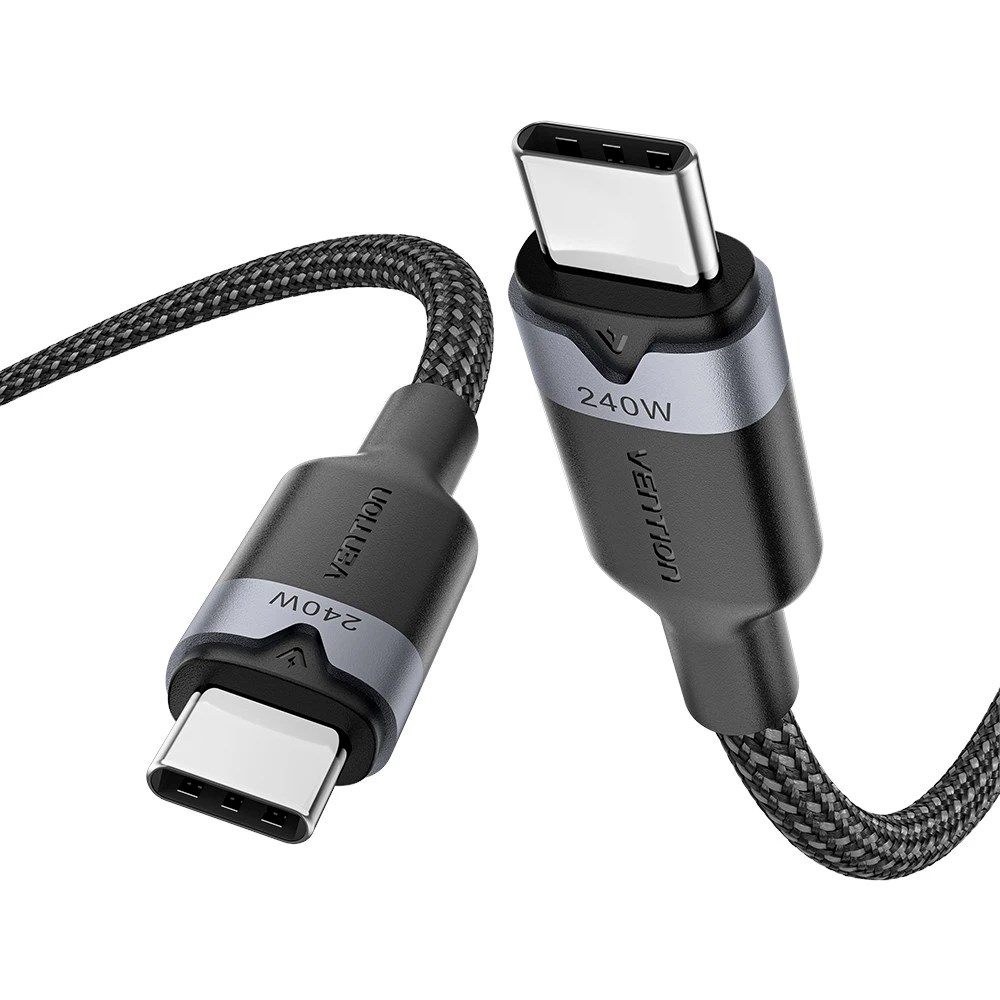 Kabel VENTION USB-C to C 2.0 5A 240W 2m BK-1