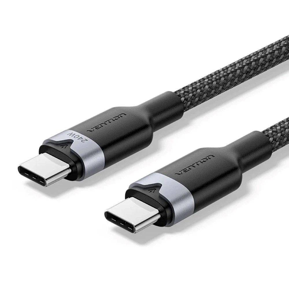 Kabel VENTION USB-C to C 2.0 5A 240W 2m BK