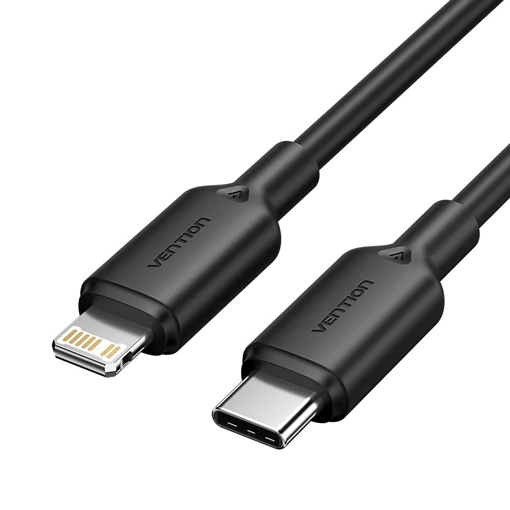 Kabel VENTION USB-C to Lightning 3A 480Mbps 1m crna boja