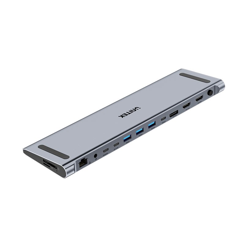 Dock Station UNITEK KVM 3X 4K, USB-C, MST, HDMI, STAND-1