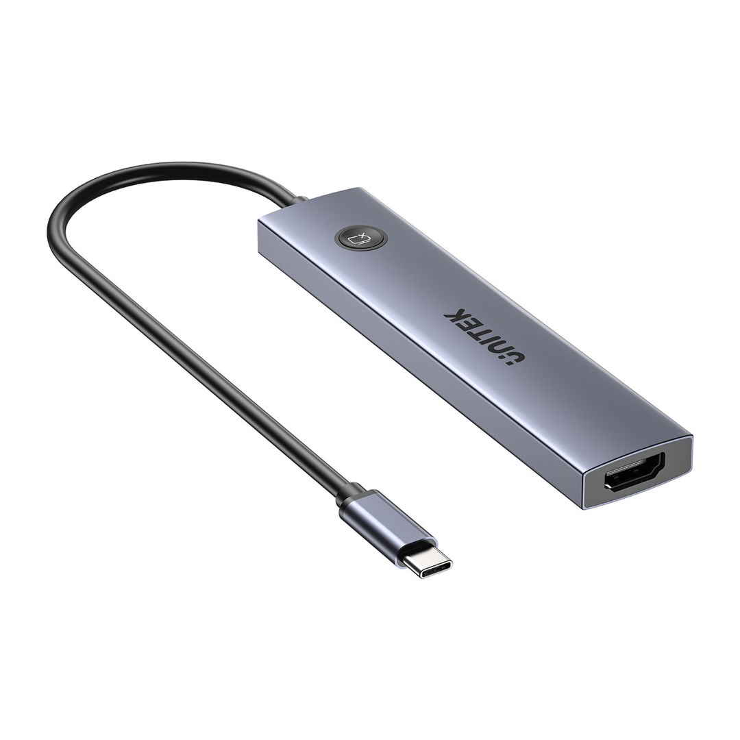 HUB UNITEK USB-C PD 100W HDMI 2.0 WITH ON/OFF-4