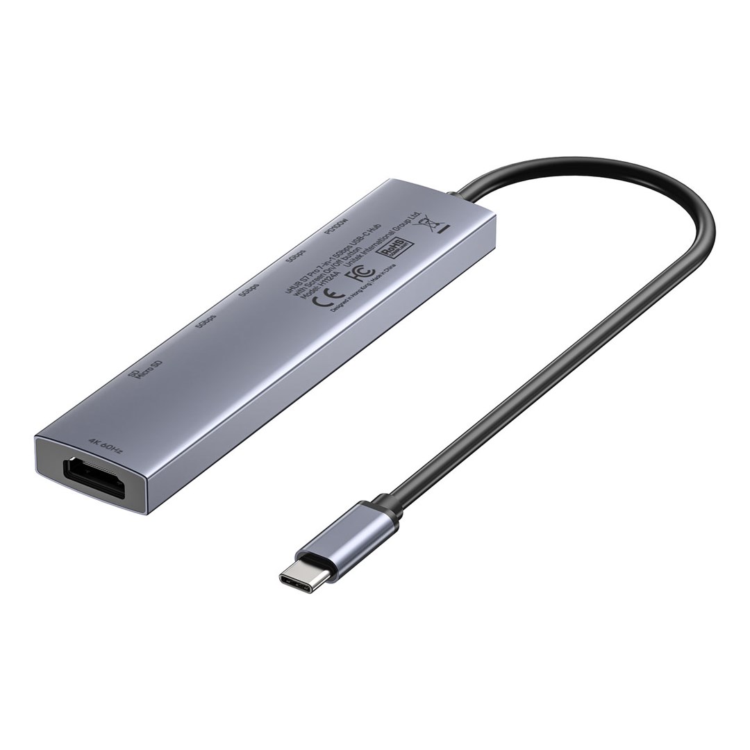 HUB UNITEK USB-C PD 100W HDMI 2.0 WITH ON/OFF-5