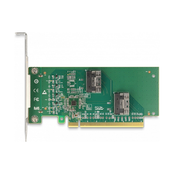 PCI Express kartica DELOCK PCI Express 4.0 x16 Card to 4 x SFF-8639 NVMe (Bifurcation, Low Profile)-4